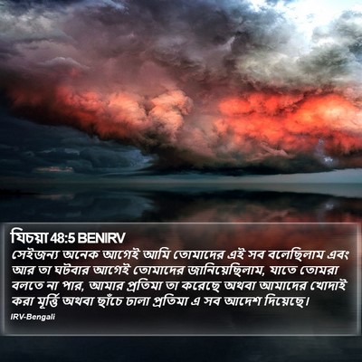 যিচয়া 48:5 BENIRV Bible Verse Image