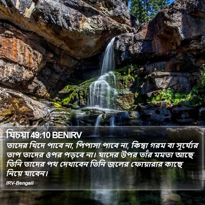 যিচয়া 49:10 BENIRV Bible Verse Image