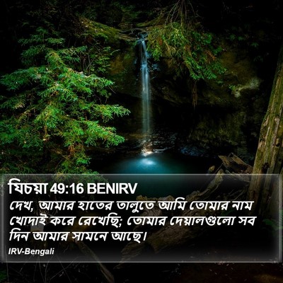 যিচয়া 49:16 BENIRV Bible Verse Image