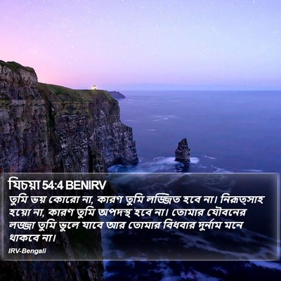যিচয়া 54:4 BENIRV Bible Verse Image