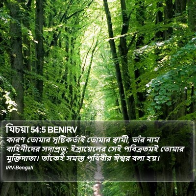 যিচয়া 54:5 BENIRV Bible Verse Image