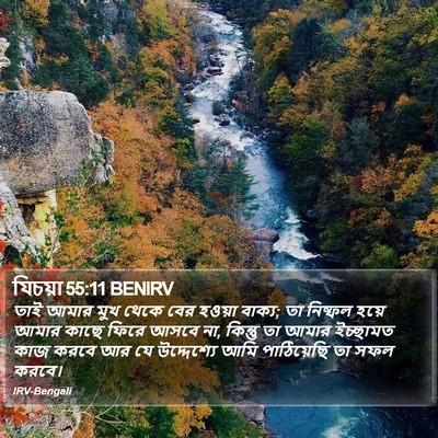 যিচয়া 55:11 BENIRV Bible Verse Image