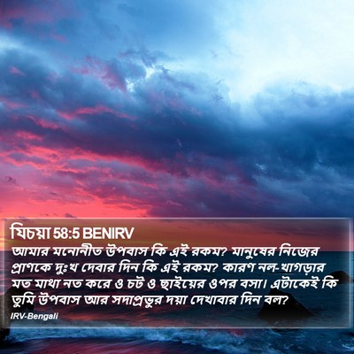 যিচয়া 58:5 BENIRV Bible Verse Image