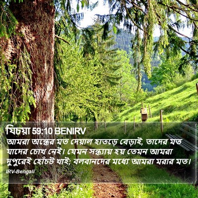 যিচয়া 59:10 BENIRV Bible Verse Image