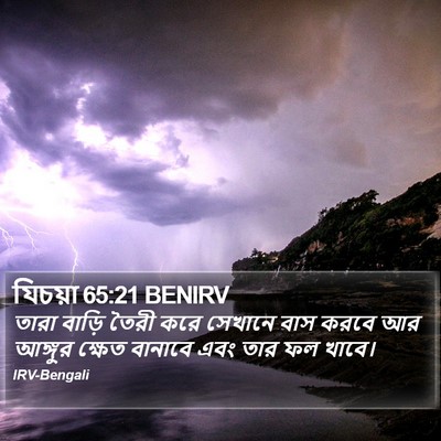 যিচয়া 65:21 BENIRV Bible Verse Image