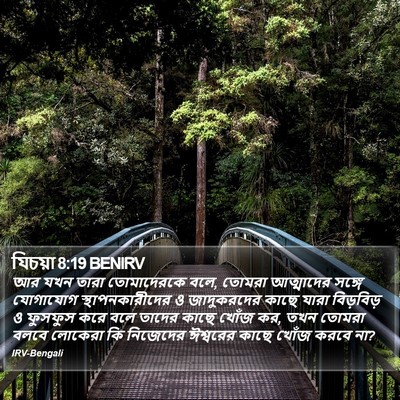 যিচয়া 8:19 BENIRV Bible Verse Image