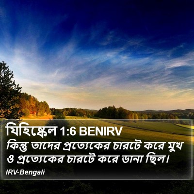 যিহিষ্কেল 1:6 BENIRV Bible Verse Image