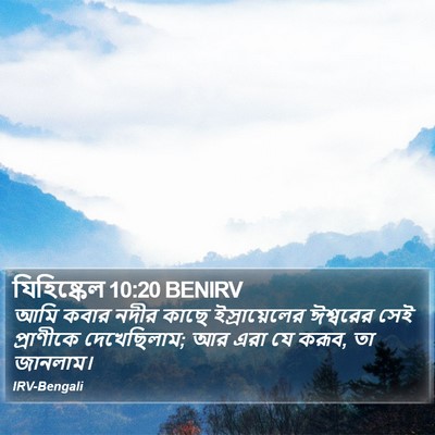 যিহিষ্কেল 10:20 BENIRV Bible Verse Image