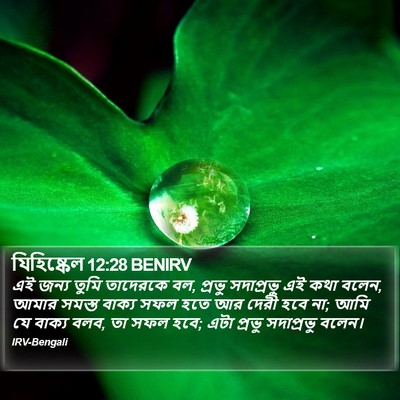 যিহিষ্কেল 12:28 BENIRV Bible Verse Image