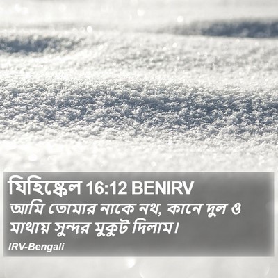 যিহিষ্কেল 16:12 BENIRV Bible Verse Image