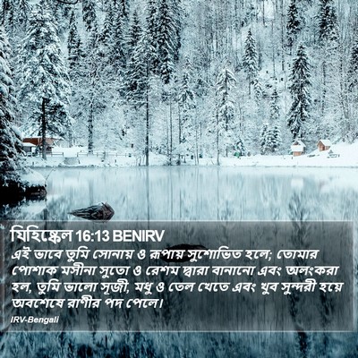 যিহিষ্কেল 16:13 BENIRV Bible Verse Image