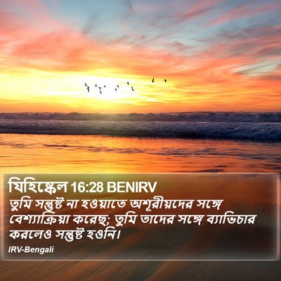 যিহিষ্কেল 16:28 BENIRV Bible Verse Image