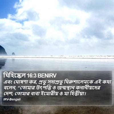 যিহিষ্কেল 16:3 BENIRV Bible Verse Image