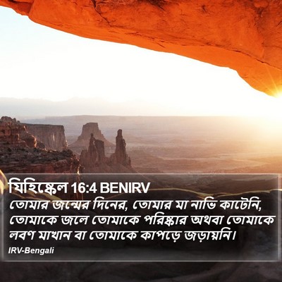 যিহিষ্কেল 16:4 BENIRV Bible Verse Image