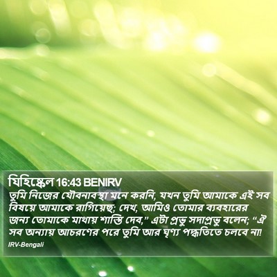 যিহিষ্কেল 16:43 BENIRV Bible Verse Image