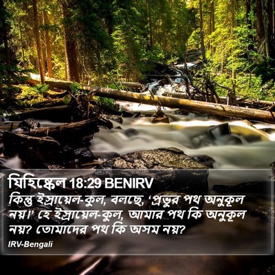 যিহিষ্কেল 18:29 BENIRV Bible Verse Image