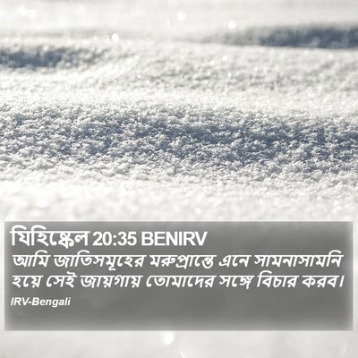 যিহিষ্কেল 20:35 BENIRV Bible Verse Image