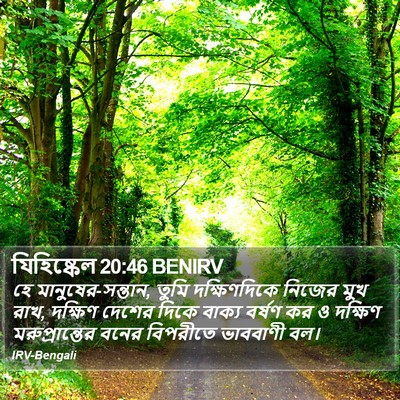 যিহিষ্কেল 20:46 BENIRV Bible Verse Image