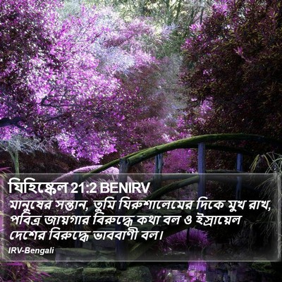 যিহিষ্কেল 21:2 BENIRV Bible Verse Image