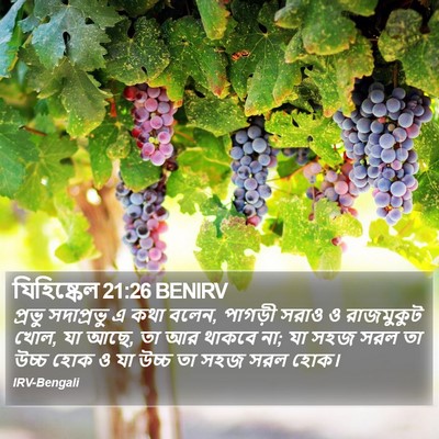 যিহিষ্কেল 21:26 BENIRV Bible Verse Image