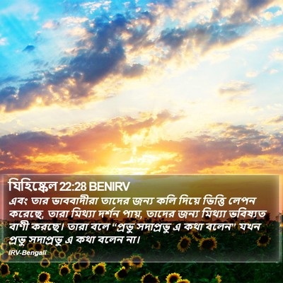 যিহিষ্কেল 22:28 BENIRV Bible Verse Image