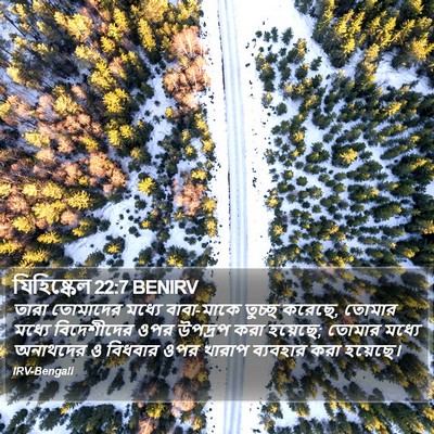 যিহিষ্কেল 22:7 BENIRV Bible Verse Image