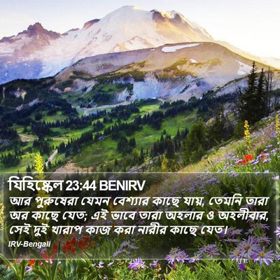 যিহিষ্কেল 23:44 BENIRV Bible Verse Image