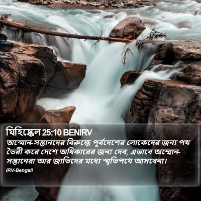 যিহিষ্কেল 25:10 BENIRV Bible Verse Image