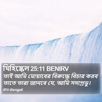 যিহিষ্কেল 25:11 BENIRV Bible Verse Image