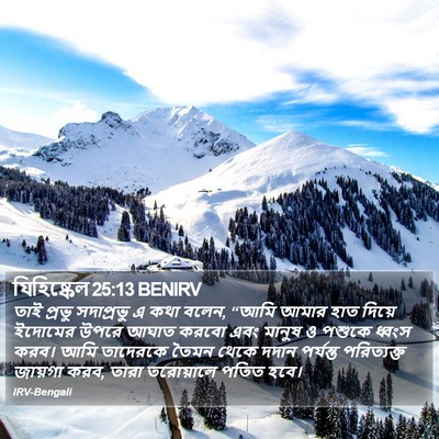 যিহিষ্কেল 25:13 BENIRV Bible Verse Image