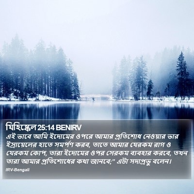 যিহিষ্কেল 25:14 BENIRV Bible Verse Image