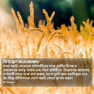 যিহিষ্কেল 26:20 BENIRV Bible Verse Image
