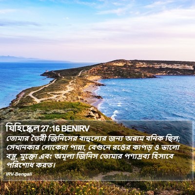 যিহিষ্কেল 27:16 BENIRV Bible Verse Image
