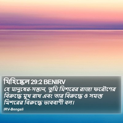 যিহিষ্কেল 29:2 BENIRV Bible Verse Image