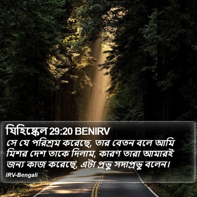 যিহিষ্কেল 29:20 BENIRV Bible Verse Image