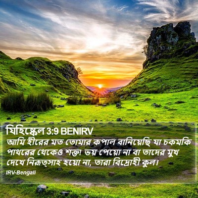 যিহিষ্কেল 3:9 BENIRV Bible Verse Image