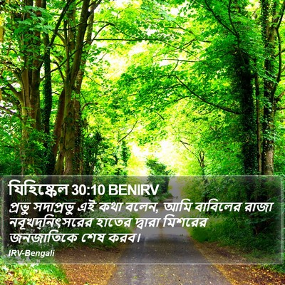 যিহিষ্কেল 30:10 BENIRV Bible Verse Image