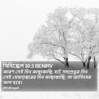 যিহিষ্কেল 30:3 BENIRV Bible Verse Image