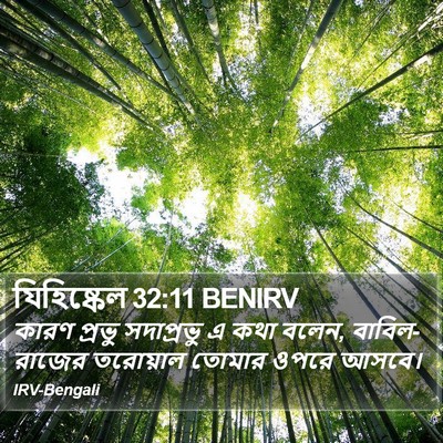 যিহিষ্কেল 32:11 BENIRV Bible Verse Image