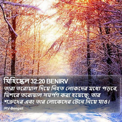 যিহিষ্কেল 32:20 BENIRV Bible Verse Image