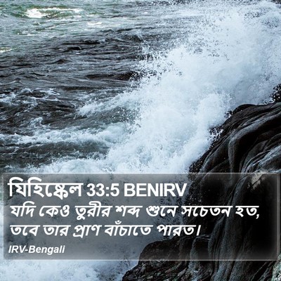 যিহিষ্কেল 33:5 BENIRV Bible Verse Image