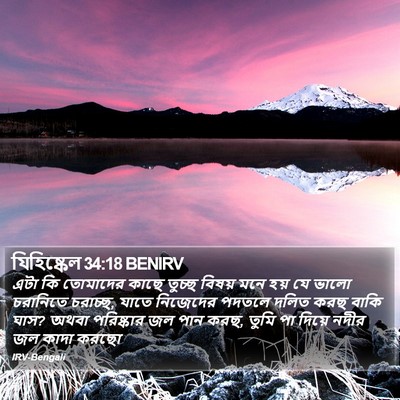 যিহিষ্কেল 34:18 BENIRV Bible Verse Image