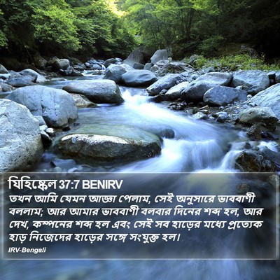 যিহিষ্কেল 37:7 BENIRV Bible Verse Image