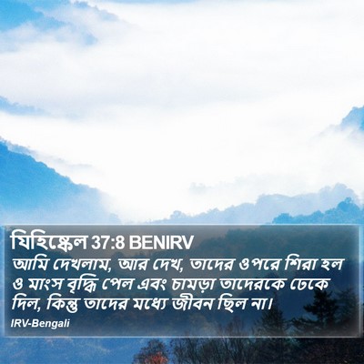 যিহিষ্কেল 37:8 BENIRV Bible Verse Image
