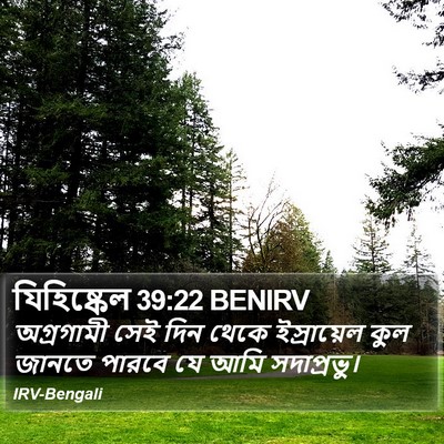 যিহিষ্কেল 39:22 BENIRV Bible Verse Image