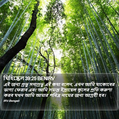 যিহিষ্কেল 39:25 BENIRV Bible Verse Image