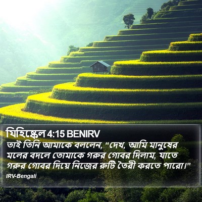 যিহিষ্কেল 4:15 BENIRV Bible Verse Image