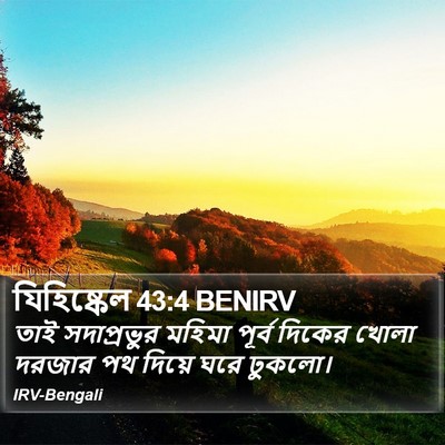 যিহিষ্কেল 43:4 BENIRV Bible Verse Image