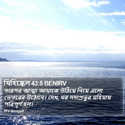 যিহিষ্কেল 43:5 BENIRV Bible Verse Image
