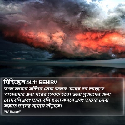 যিহিষ্কেল 44:11 BENIRV Bible Verse Image